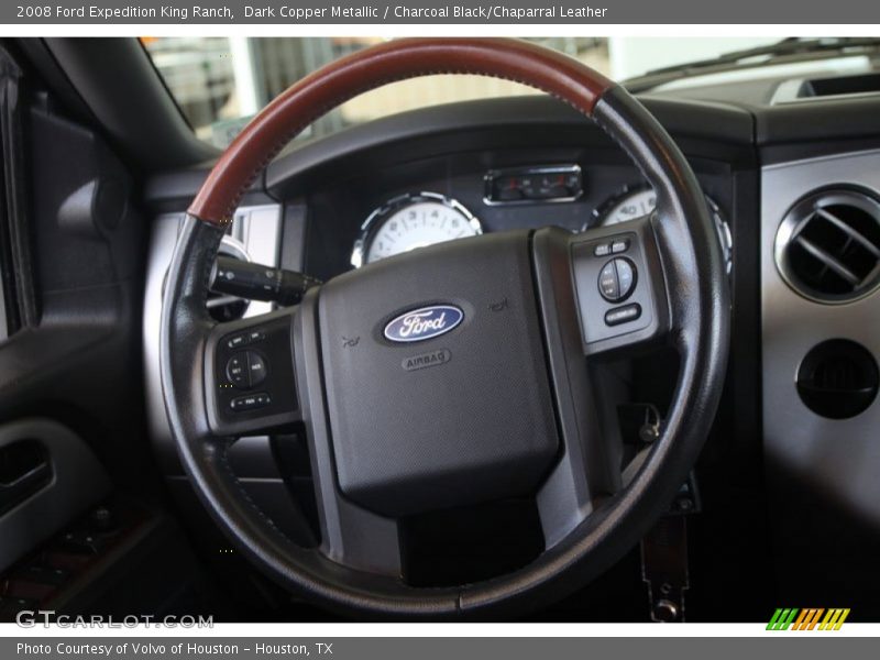 Dark Copper Metallic / Charcoal Black/Chaparral Leather 2008 Ford Expedition King Ranch