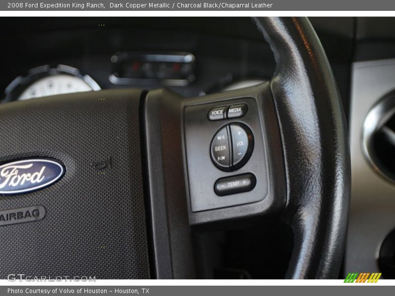 Dark Copper Metallic / Charcoal Black/Chaparral Leather 2008 Ford Expedition King Ranch