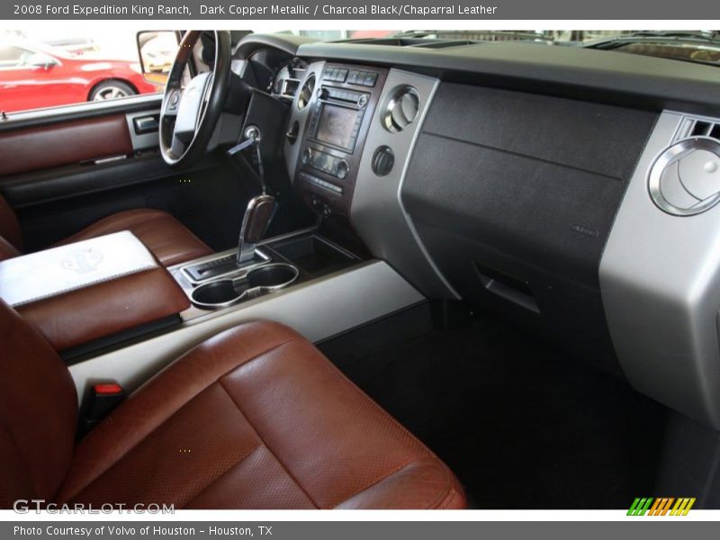 Dark Copper Metallic / Charcoal Black/Chaparral Leather 2008 Ford Expedition King Ranch