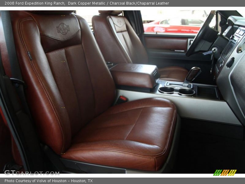 Dark Copper Metallic / Charcoal Black/Chaparral Leather 2008 Ford Expedition King Ranch