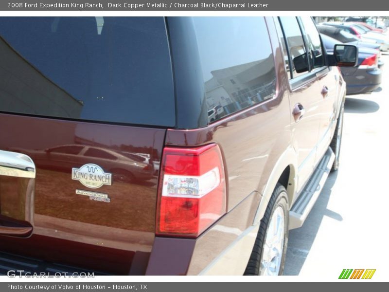 Dark Copper Metallic / Charcoal Black/Chaparral Leather 2008 Ford Expedition King Ranch