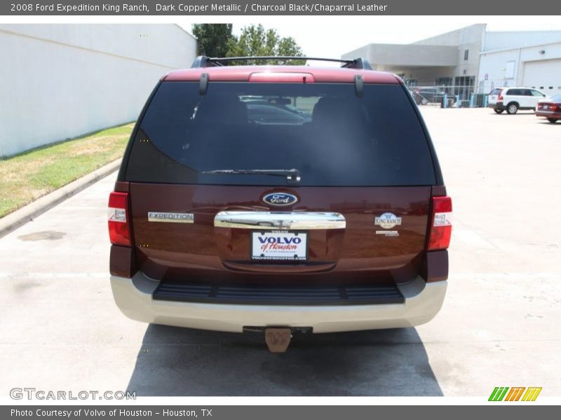 Dark Copper Metallic / Charcoal Black/Chaparral Leather 2008 Ford Expedition King Ranch