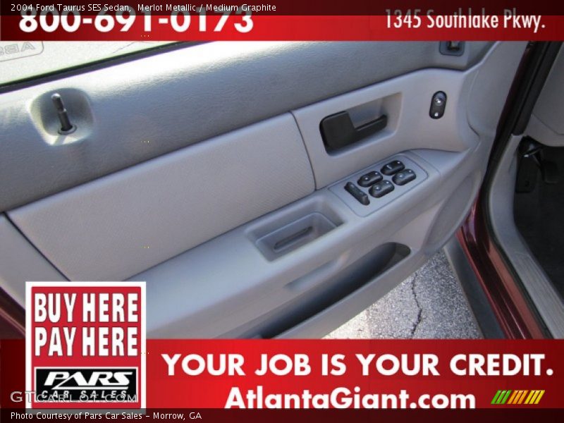 Merlot Metallic / Medium Graphite 2004 Ford Taurus SES Sedan
