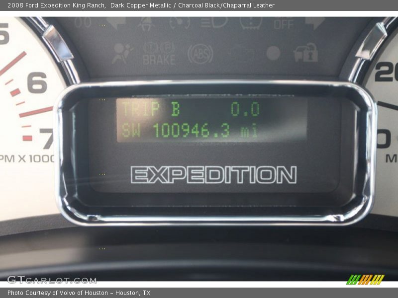 Dark Copper Metallic / Charcoal Black/Chaparral Leather 2008 Ford Expedition King Ranch