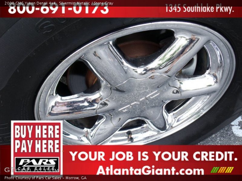 Silvermist Metallic / Stone Gray 2000 GMC Yukon Denali 4x4