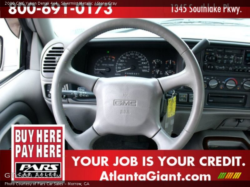 Silvermist Metallic / Stone Gray 2000 GMC Yukon Denali 4x4