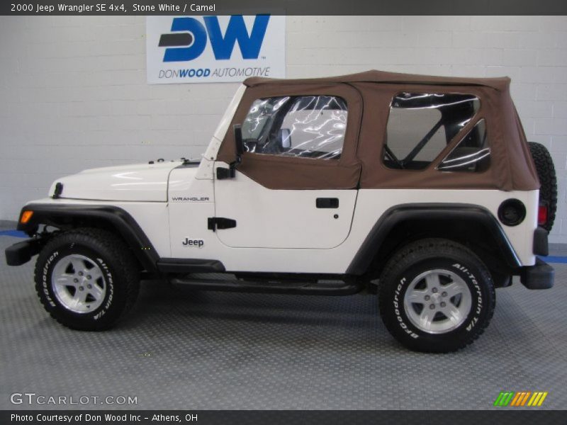 Stone White / Camel 2000 Jeep Wrangler SE 4x4