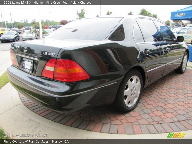 Midnight Pine Green Pearl / Light Charcoal 2002 Lexus LS 430