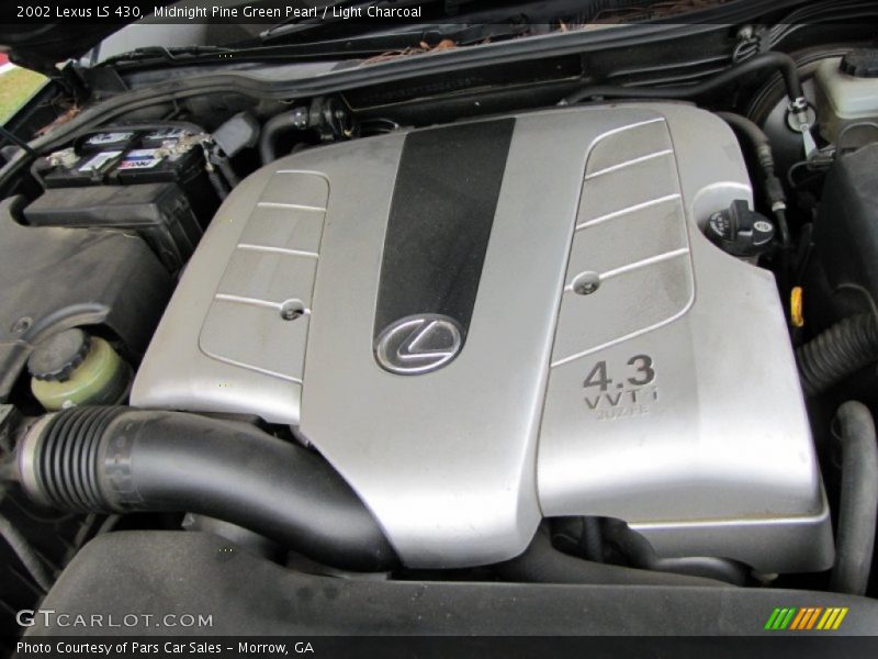 Midnight Pine Green Pearl / Light Charcoal 2002 Lexus LS 430