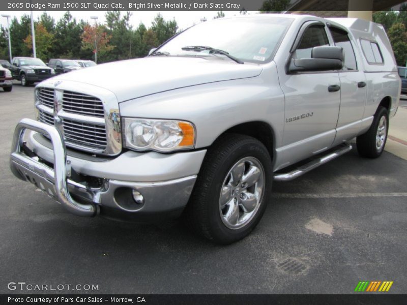 Bright Silver Metallic / Dark Slate Gray 2005 Dodge Ram 1500 SLT Quad Cab