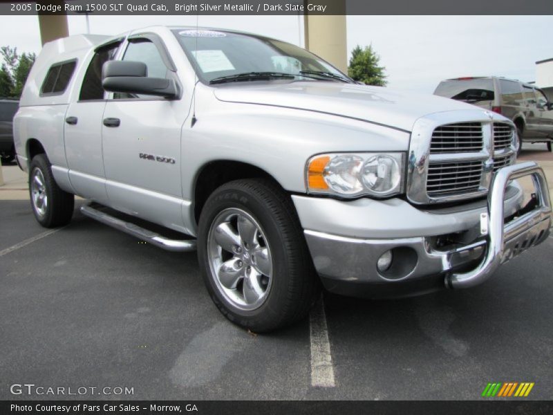 Bright Silver Metallic / Dark Slate Gray 2005 Dodge Ram 1500 SLT Quad Cab