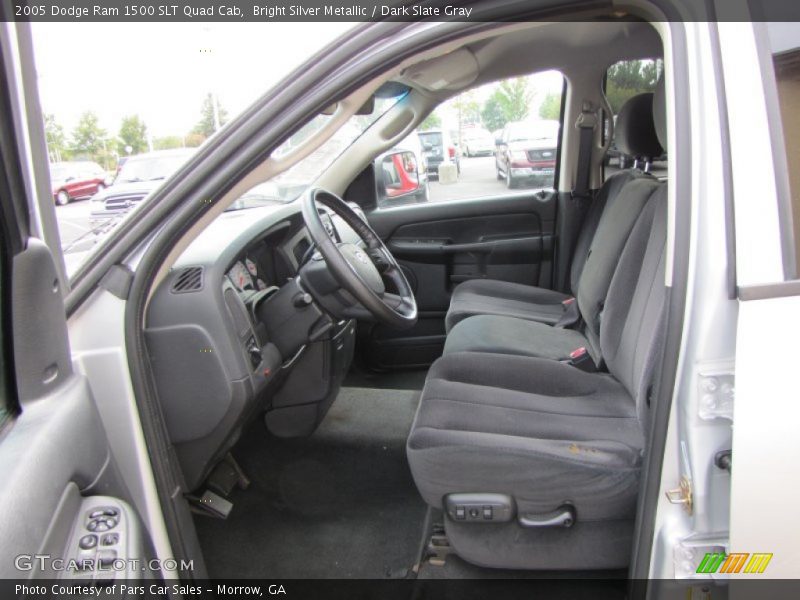 Bright Silver Metallic / Dark Slate Gray 2005 Dodge Ram 1500 SLT Quad Cab