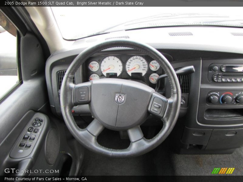 Bright Silver Metallic / Dark Slate Gray 2005 Dodge Ram 1500 SLT Quad Cab
