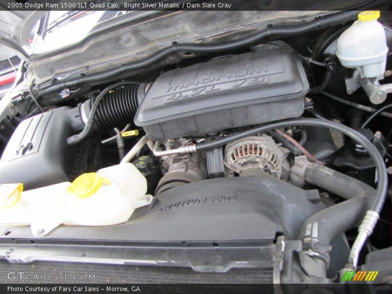 Bright Silver Metallic / Dark Slate Gray 2005 Dodge Ram 1500 SLT Quad Cab