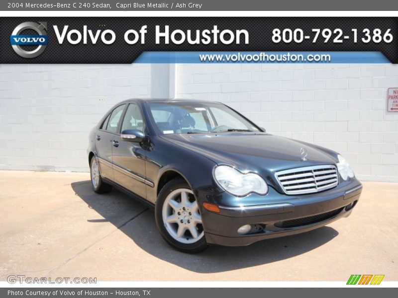 Capri Blue Metallic / Ash Grey 2004 Mercedes-Benz C 240 Sedan