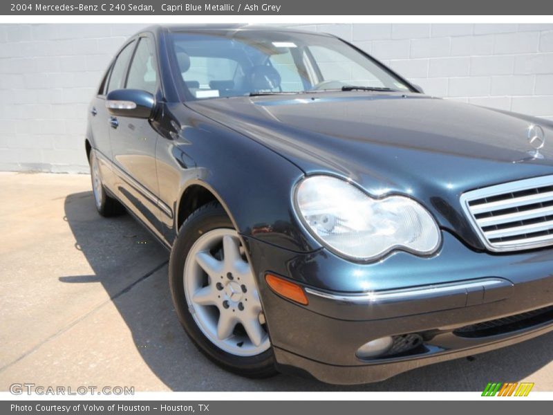 Capri Blue Metallic / Ash Grey 2004 Mercedes-Benz C 240 Sedan