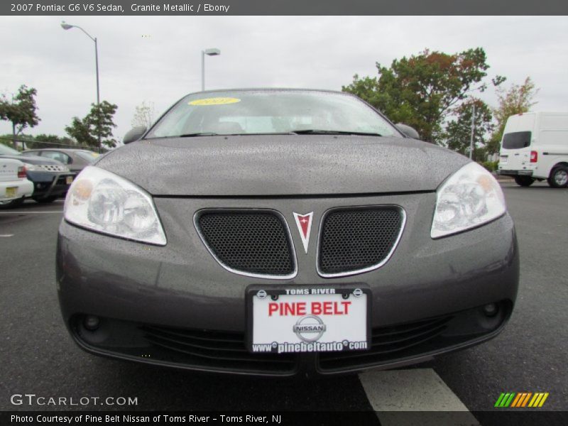 Granite Metallic / Ebony 2007 Pontiac G6 V6 Sedan