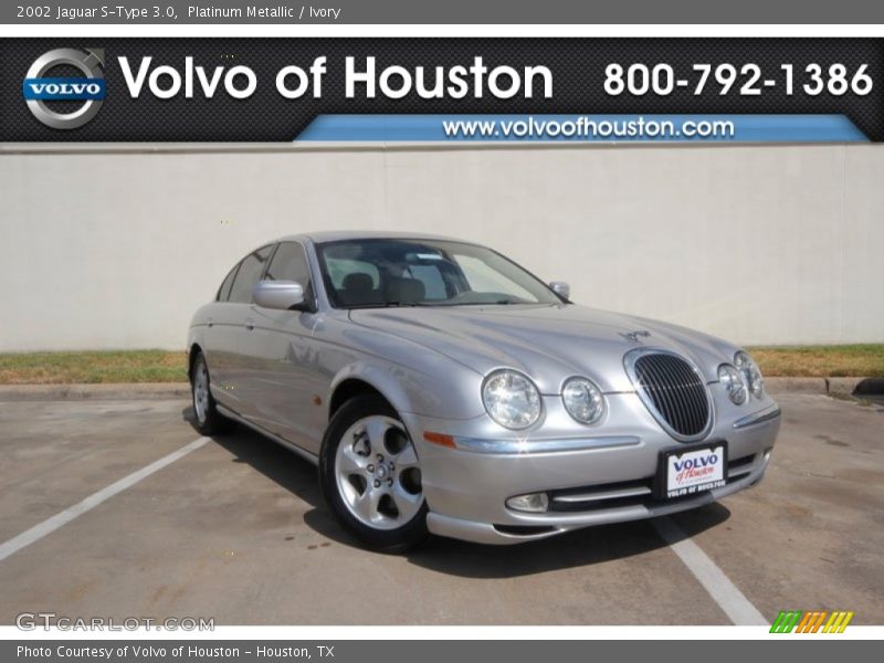 Platinum Metallic / Ivory 2002 Jaguar S-Type 3.0