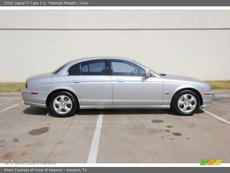 Platinum Metallic / Ivory 2002 Jaguar S-Type 3.0