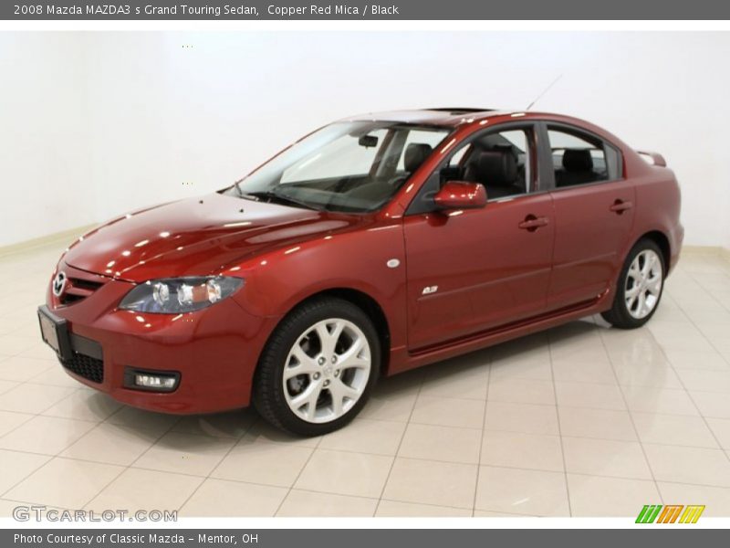 Copper Red Mica / Black 2008 Mazda MAZDA3 s Grand Touring Sedan