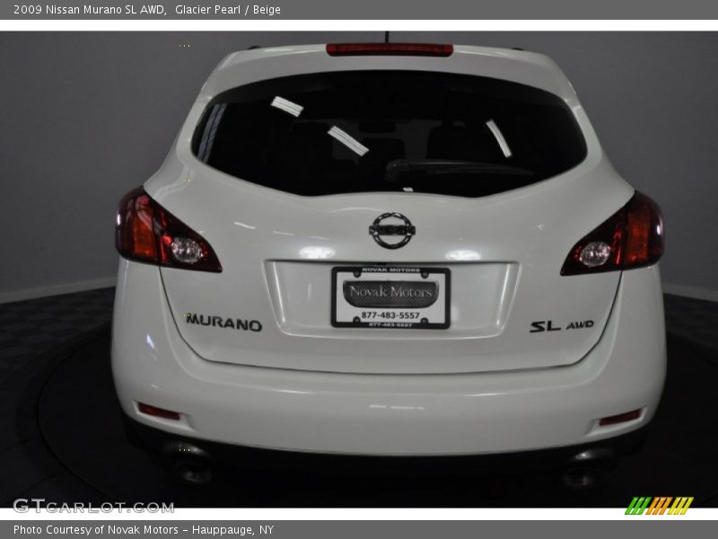 Glacier Pearl / Beige 2009 Nissan Murano SL AWD