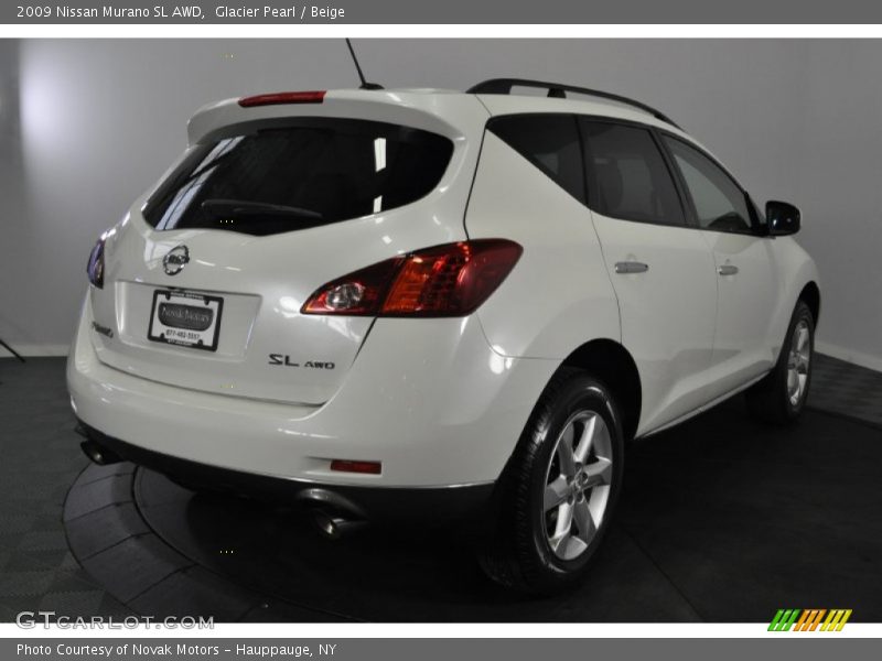 Glacier Pearl / Beige 2009 Nissan Murano SL AWD
