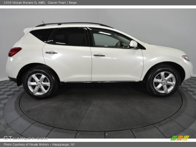Glacier Pearl / Beige 2009 Nissan Murano SL AWD