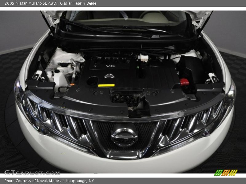 Glacier Pearl / Beige 2009 Nissan Murano SL AWD