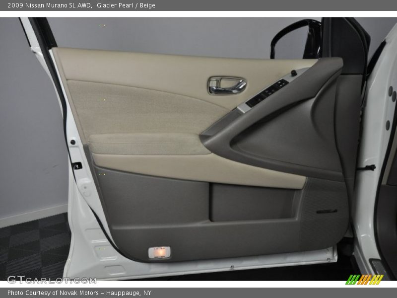 Glacier Pearl / Beige 2009 Nissan Murano SL AWD