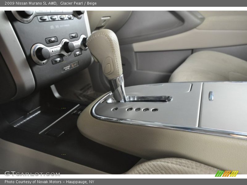 Glacier Pearl / Beige 2009 Nissan Murano SL AWD