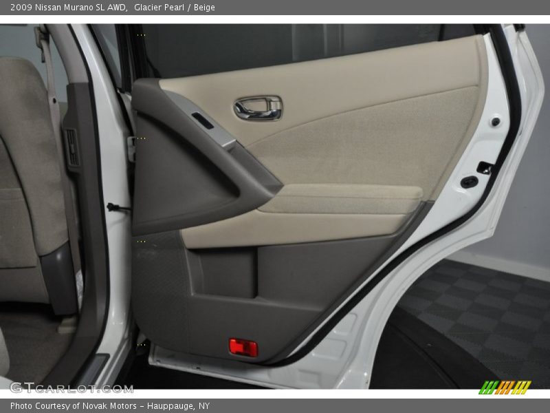 Glacier Pearl / Beige 2009 Nissan Murano SL AWD