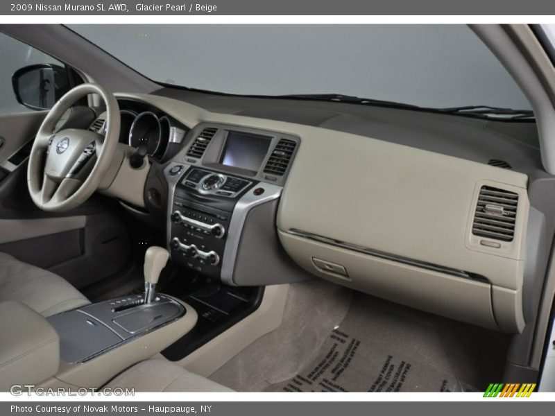 Glacier Pearl / Beige 2009 Nissan Murano SL AWD
