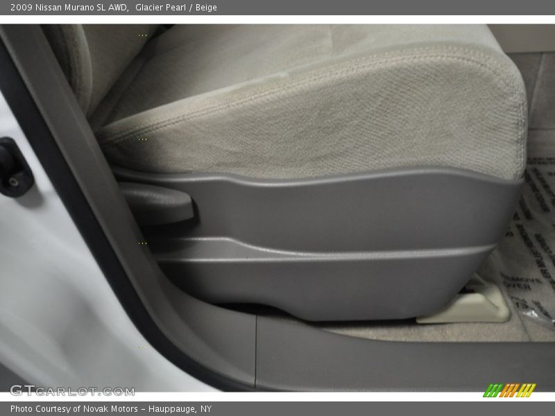 Glacier Pearl / Beige 2009 Nissan Murano SL AWD