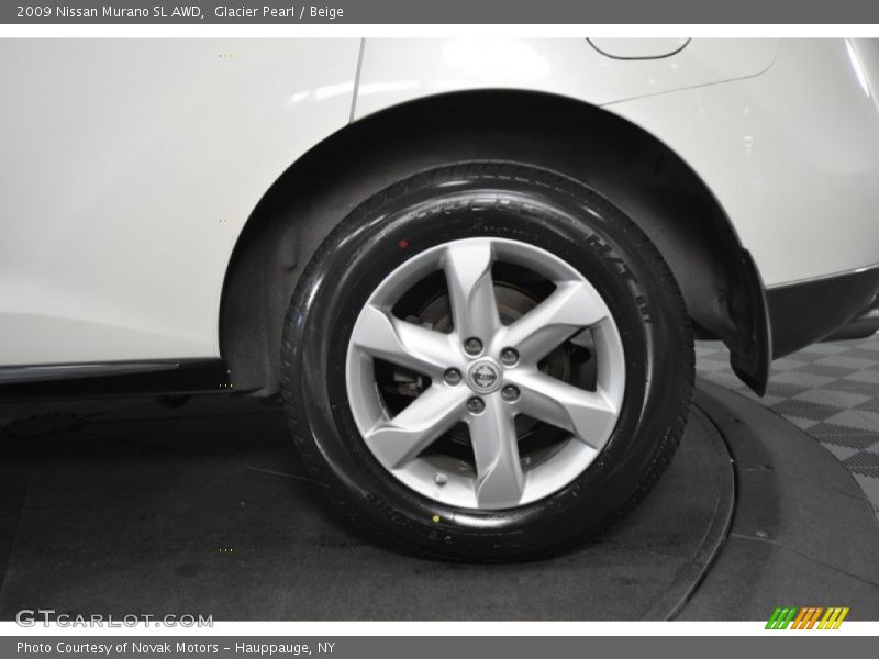 Glacier Pearl / Beige 2009 Nissan Murano SL AWD
