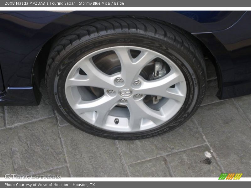 Stormy Blue Mica / Beige 2008 Mazda MAZDA3 s Touring Sedan