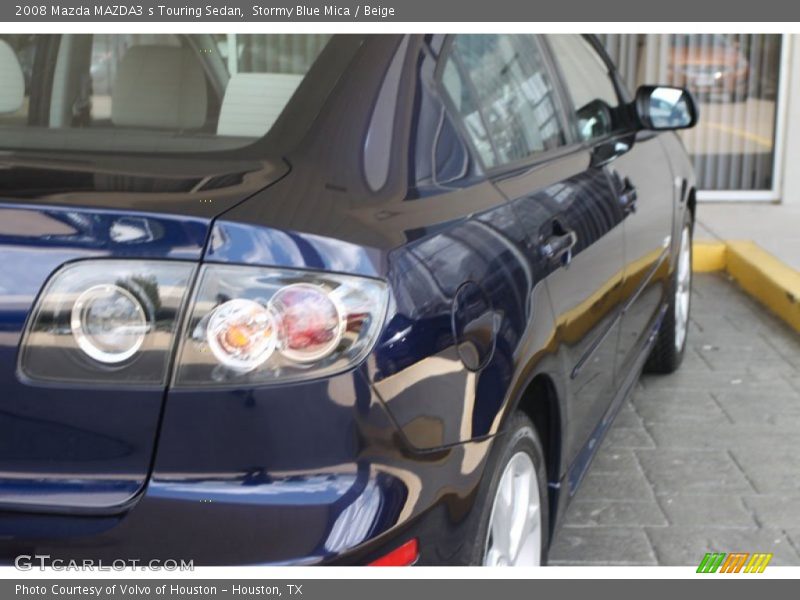 Stormy Blue Mica / Beige 2008 Mazda MAZDA3 s Touring Sedan