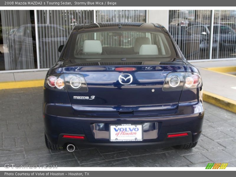 Stormy Blue Mica / Beige 2008 Mazda MAZDA3 s Touring Sedan