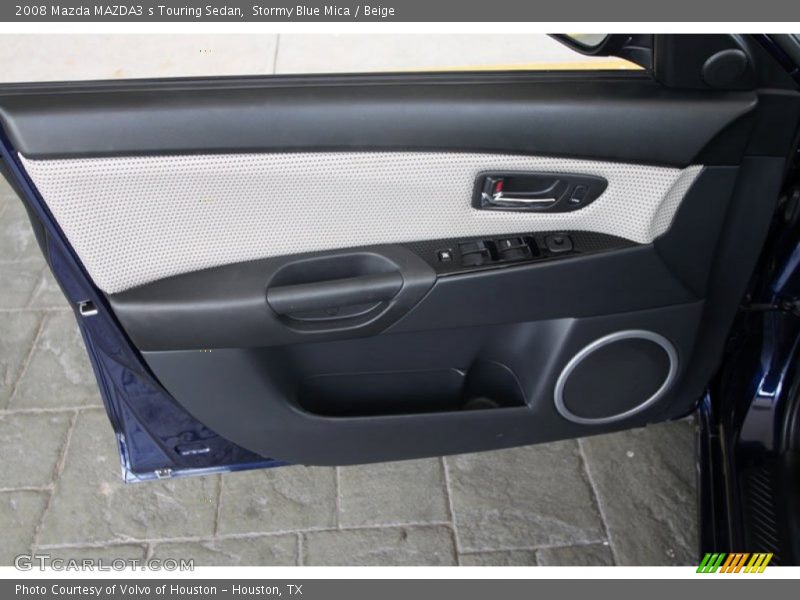 Stormy Blue Mica / Beige 2008 Mazda MAZDA3 s Touring Sedan