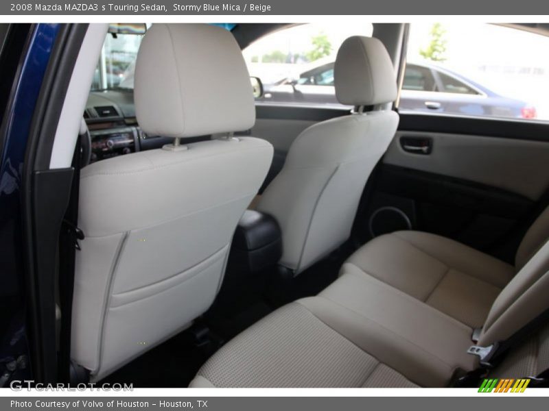 Stormy Blue Mica / Beige 2008 Mazda MAZDA3 s Touring Sedan