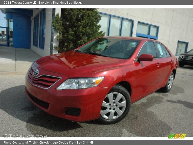 Barcelona Red Metallic / Bisque 2011 Toyota Camry LE
