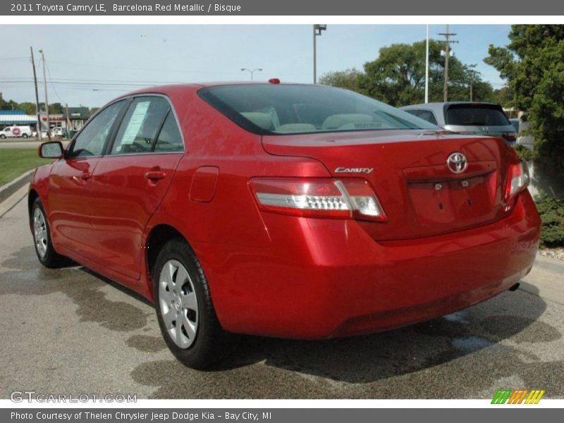 Barcelona Red Metallic / Bisque 2011 Toyota Camry LE