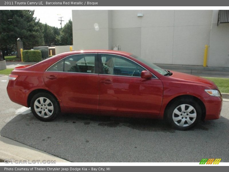 Barcelona Red Metallic / Bisque 2011 Toyota Camry LE