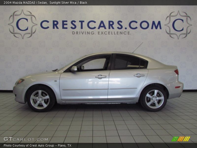 Sunlight Silver Mica / Black 2004 Mazda MAZDA3 i Sedan