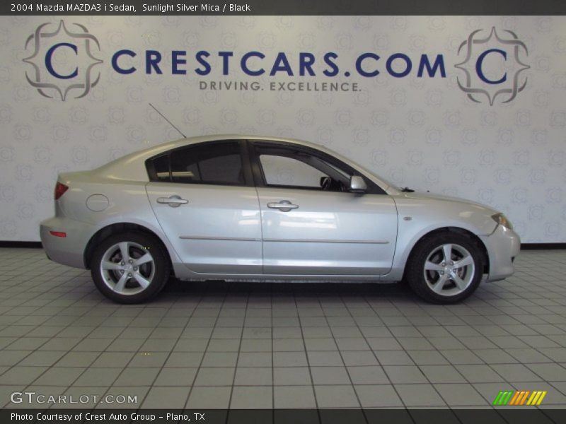 Sunlight Silver Mica / Black 2004 Mazda MAZDA3 i Sedan