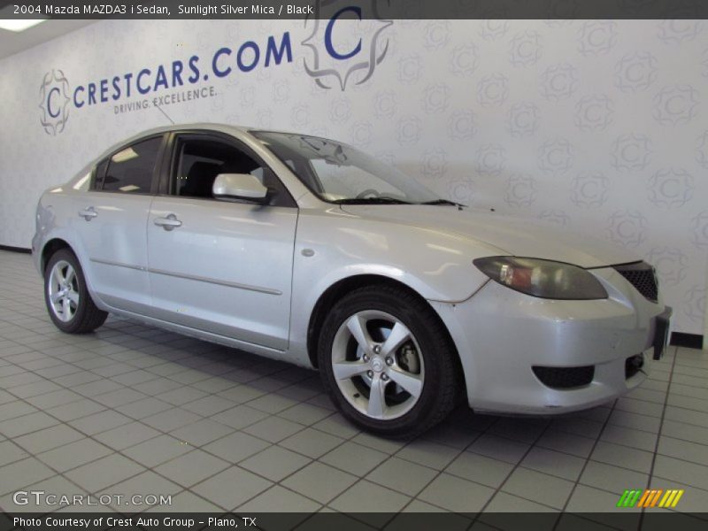 Sunlight Silver Mica / Black 2004 Mazda MAZDA3 i Sedan