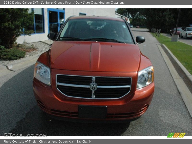 Sunburst Orange Pearl / Dark Slate Gray/Medium Graystone 2010 Dodge Caliber SXT