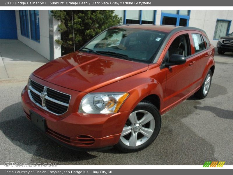 Sunburst Orange Pearl / Dark Slate Gray/Medium Graystone 2010 Dodge Caliber SXT