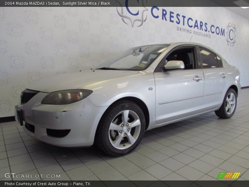 Sunlight Silver Mica / Black 2004 Mazda MAZDA3 i Sedan