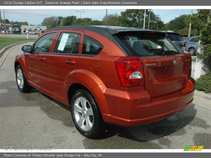 Sunburst Orange Pearl / Dark Slate Gray/Medium Graystone 2010 Dodge Caliber SXT