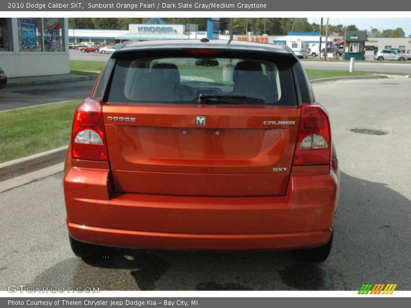 Sunburst Orange Pearl / Dark Slate Gray/Medium Graystone 2010 Dodge Caliber SXT